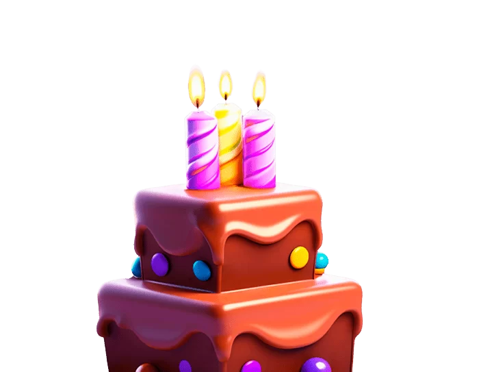Bolo de Aniversário 3D